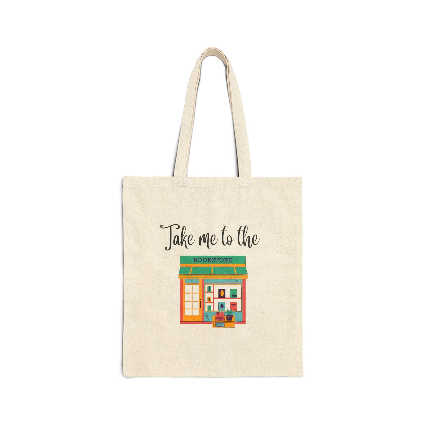 Bookstore Lover's Cotton Canvas Tote Bag - Perfect for Bibliophiles