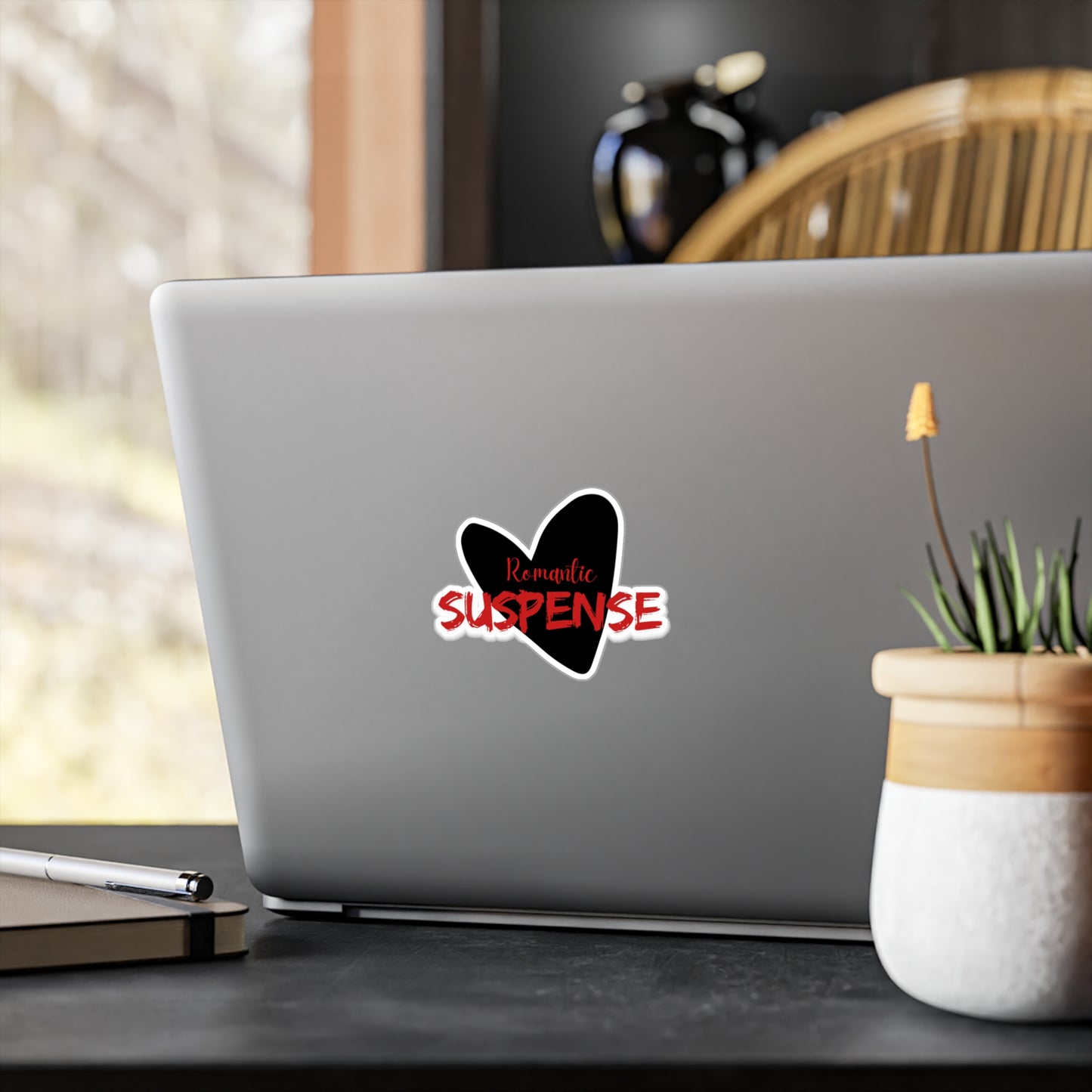 Romantic Suspense Kiss-Cut Vinyl Decal - Perfect for Book Lovers & Gifts