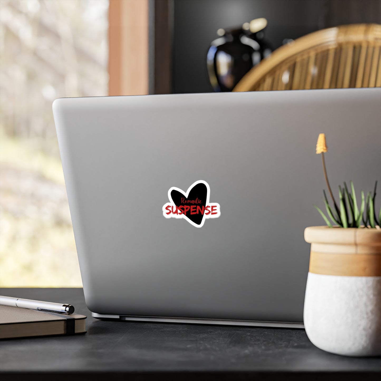 Romantic Suspense Kiss-Cut Vinyl Decal - Perfect for Book Lovers & Gifts