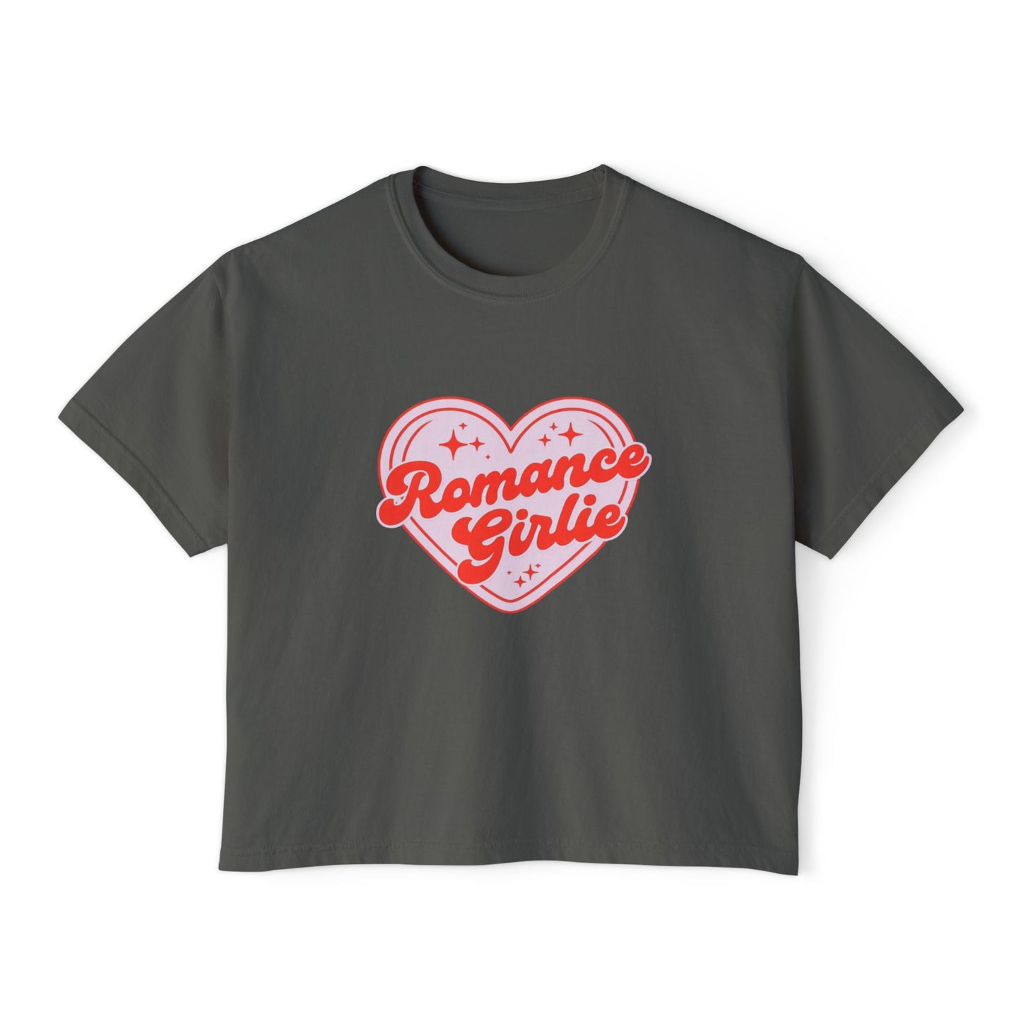 Romance Girlie Heart Design Boxy Tee