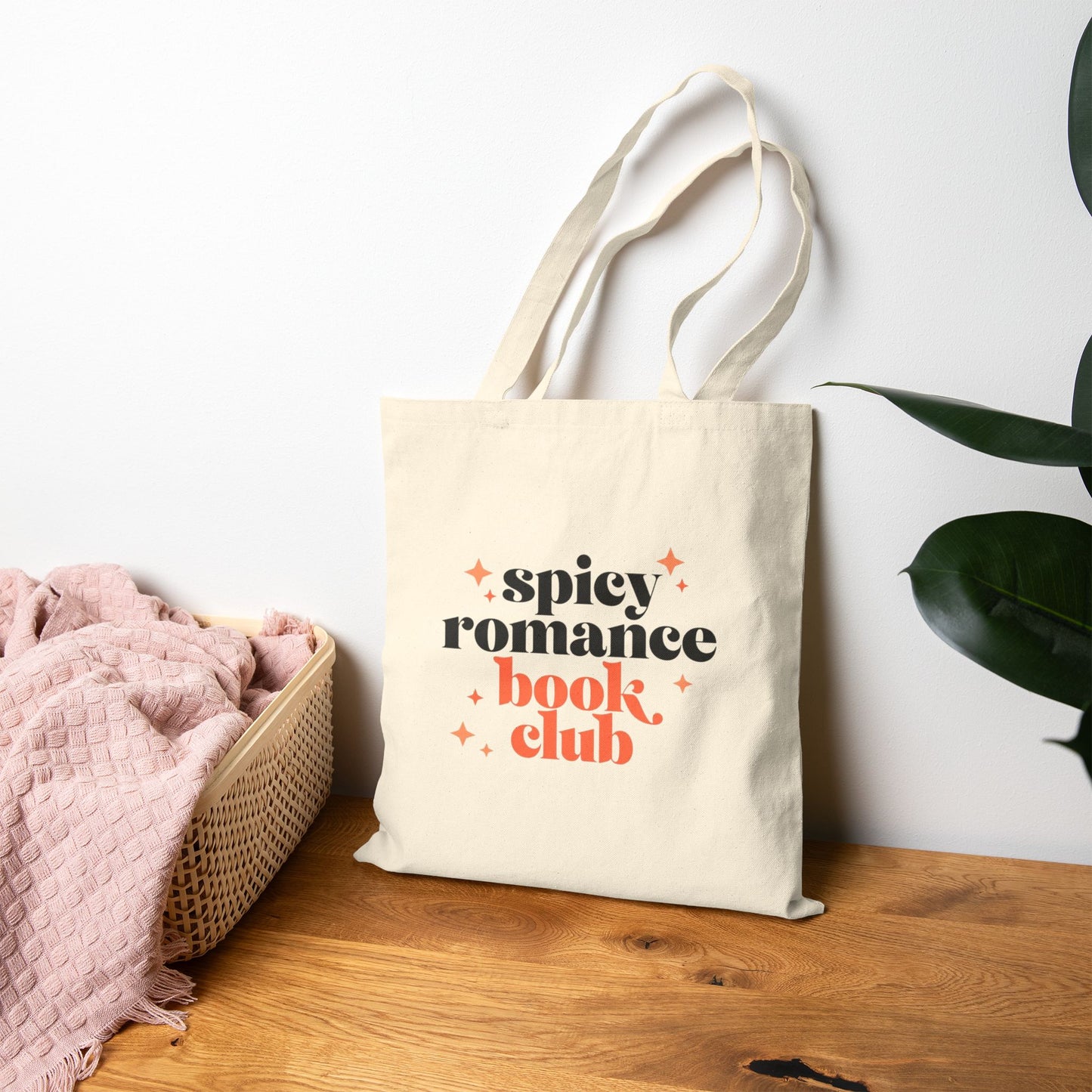 Spicy Romance Book Club Canvas Tote Bag