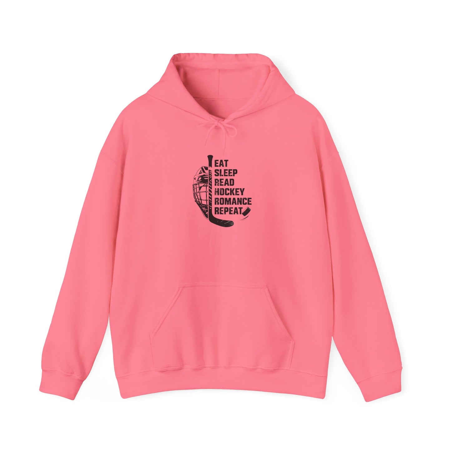 Hockey Lover Hoodie - 'Eat, Sleep, Read Hockey Romance, Repeat' Hoodie