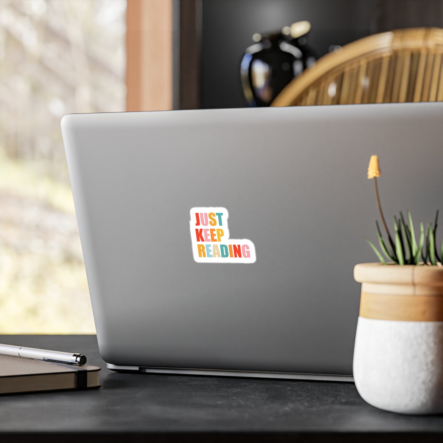 Just Keep Reading Kiss-Cut Vinyl Decals - Perfect for Book Lovers & Teachers