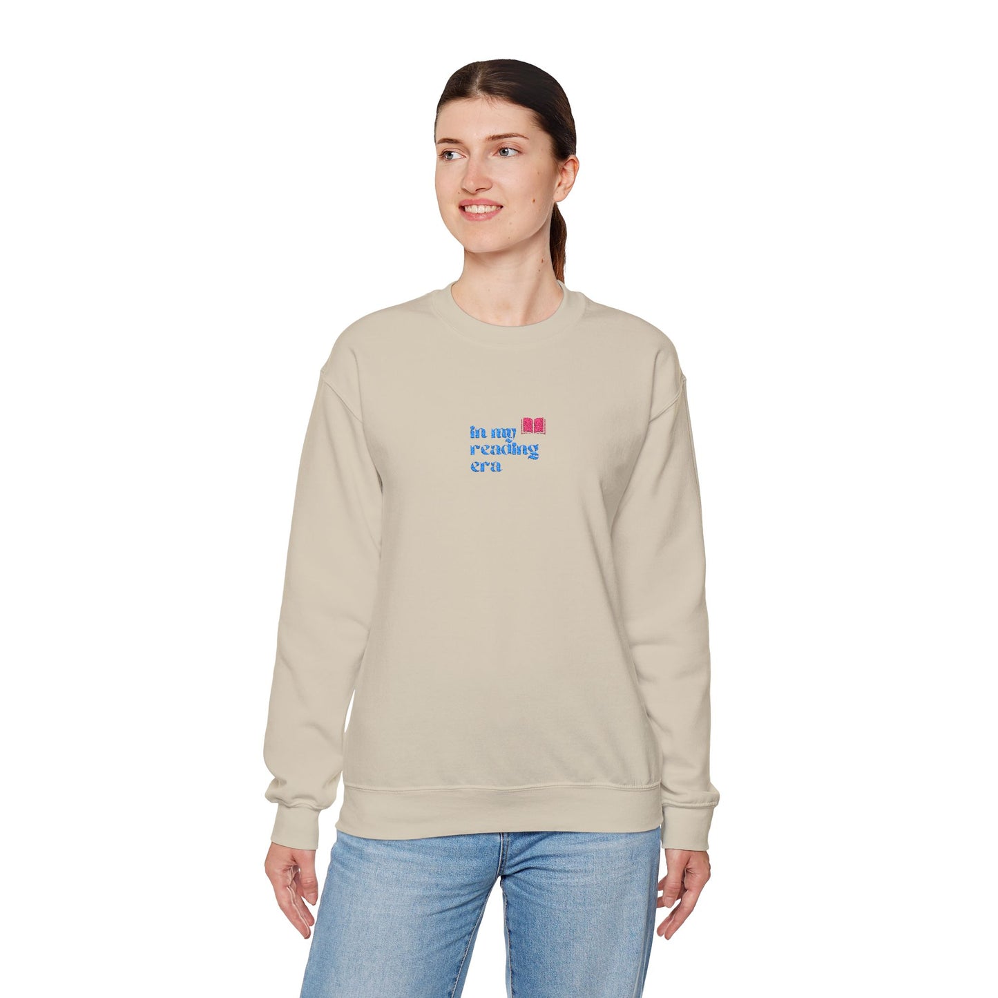 In My Reading Era Heavy Blend Embroidered Sweatshirt