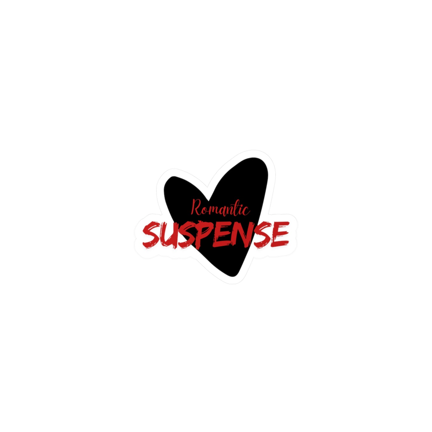 Romantic Suspense Kiss-Cut Vinyl Decal - Perfect for Book Lovers & Gifts