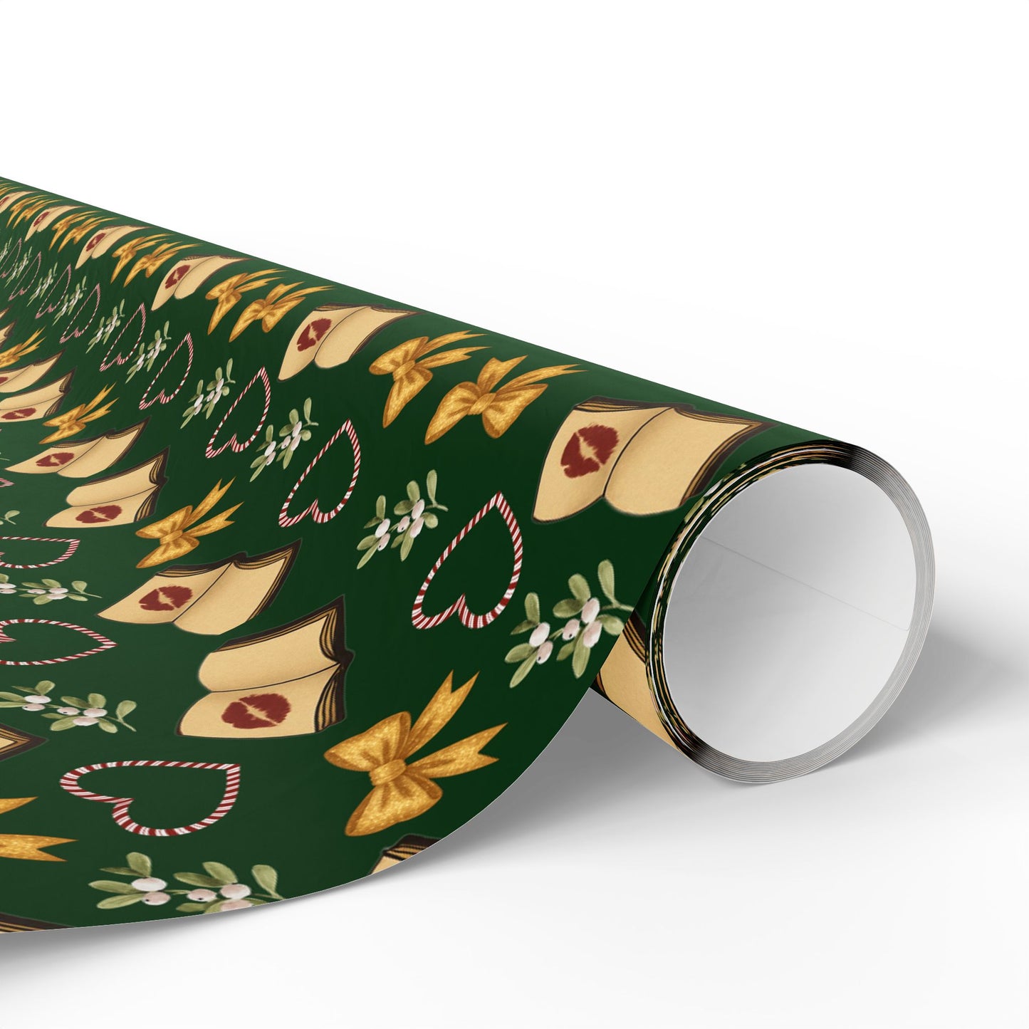 Mistletoe Kisses & Bookish Wishes Wrapping Paper
