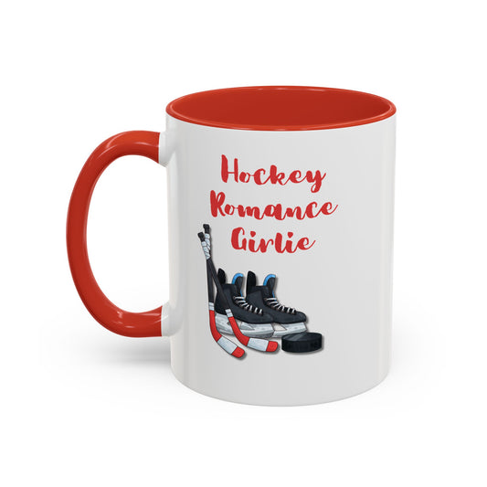 Hockey Romance Girlie Accent Coffee Mug (11, 15oz)