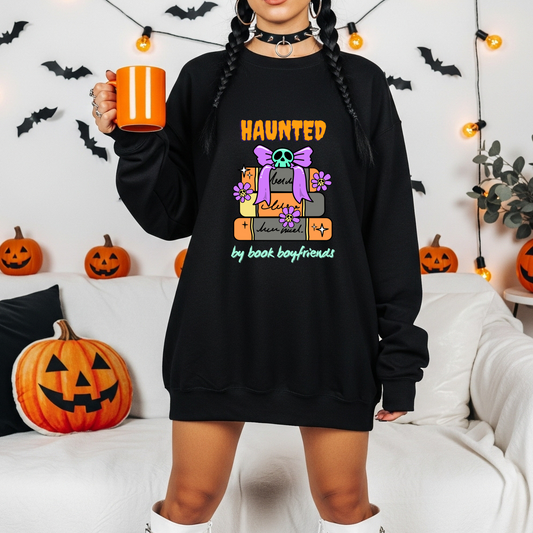 Haunted by Book Boyfriends Crewneck Sweatshirt