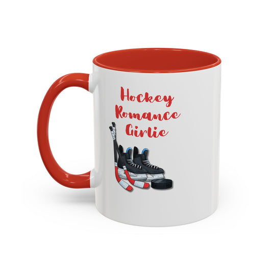 Hockey Romance Girlie Accent Coffee Mug (11, 15oz)