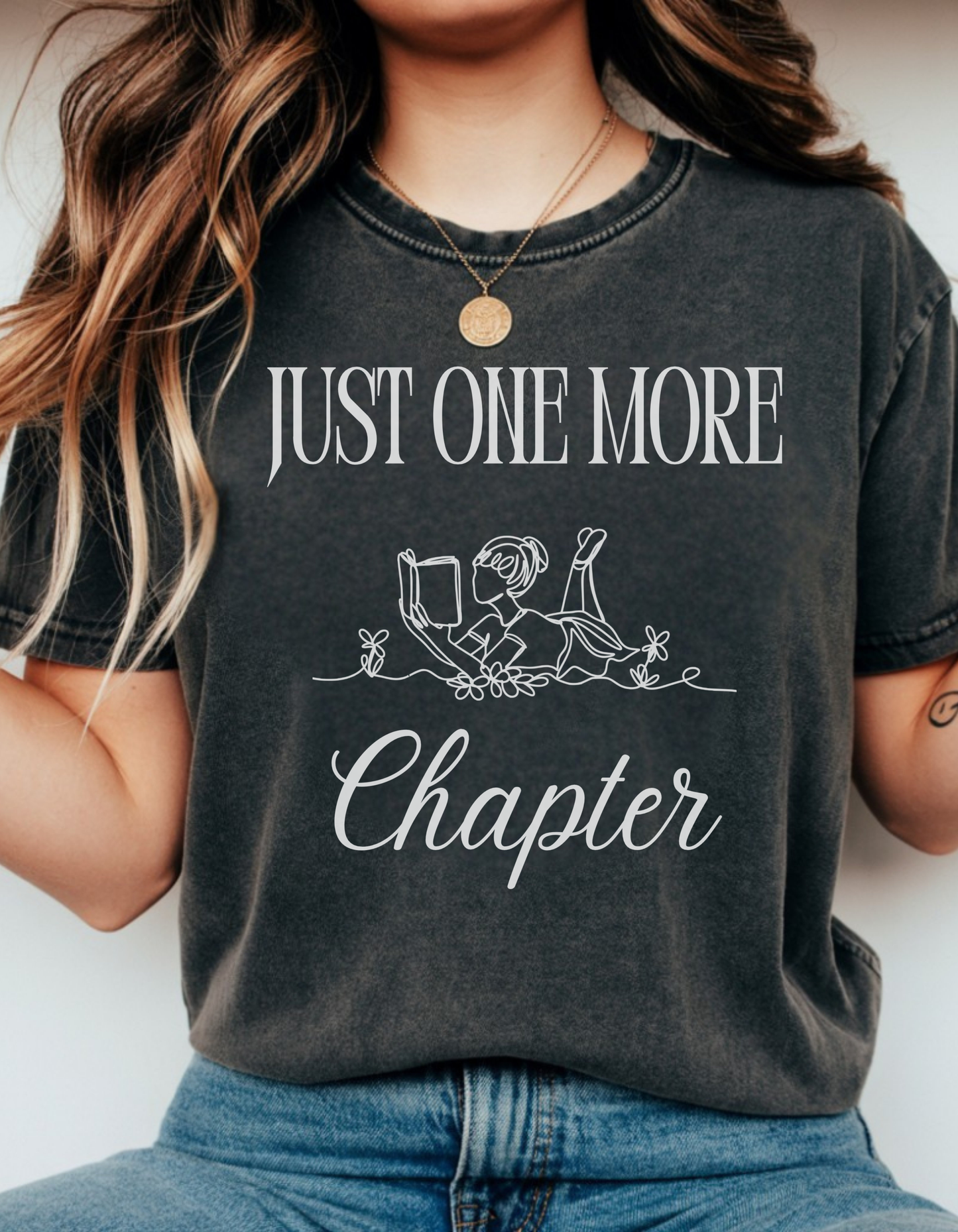 Just One More Chapter T-Shirt, Comfort Colors Tee, Book Lover Gift