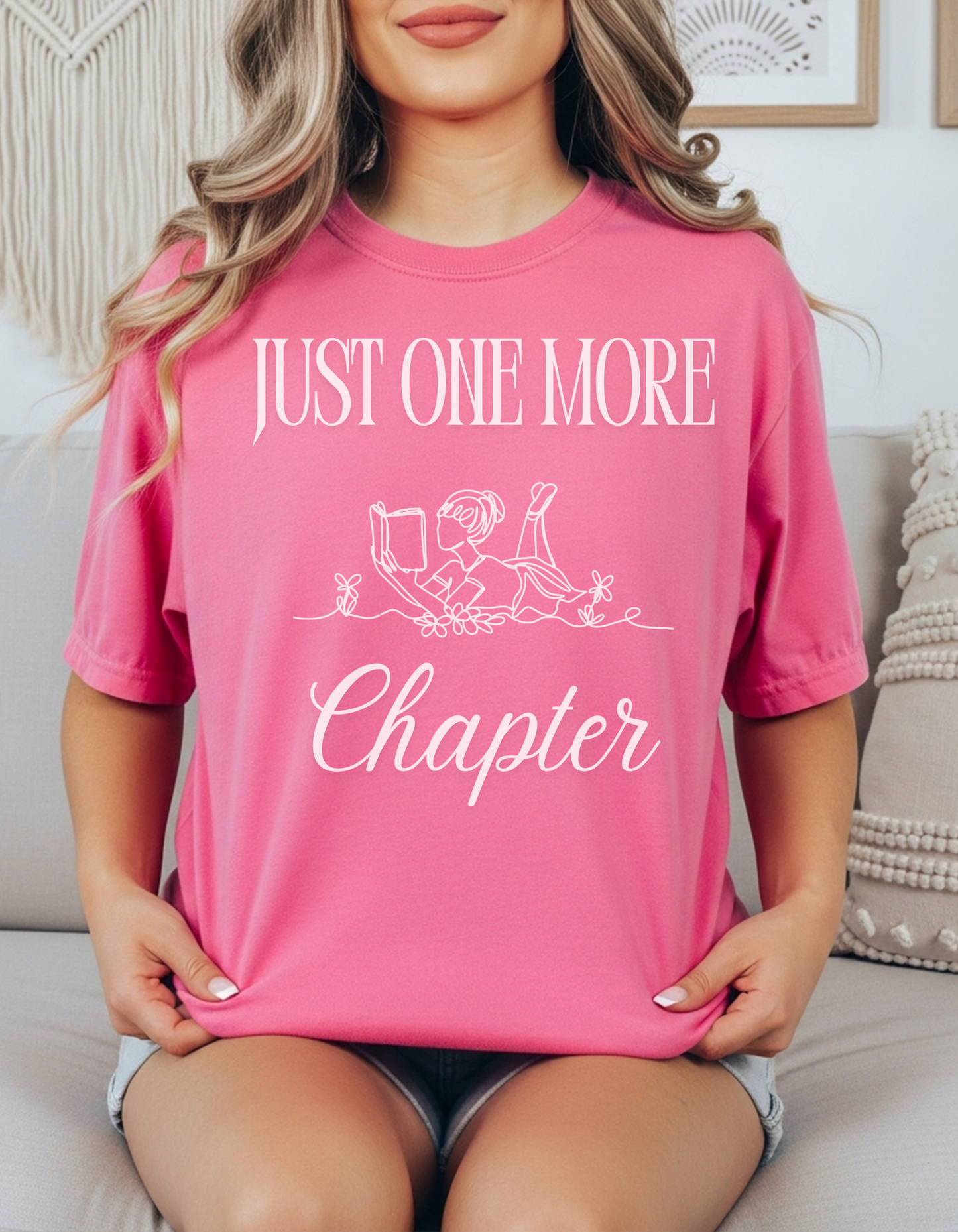 Just One More Chapter T-Shirt, Comfort Colors Tee, Book Lover Gift
